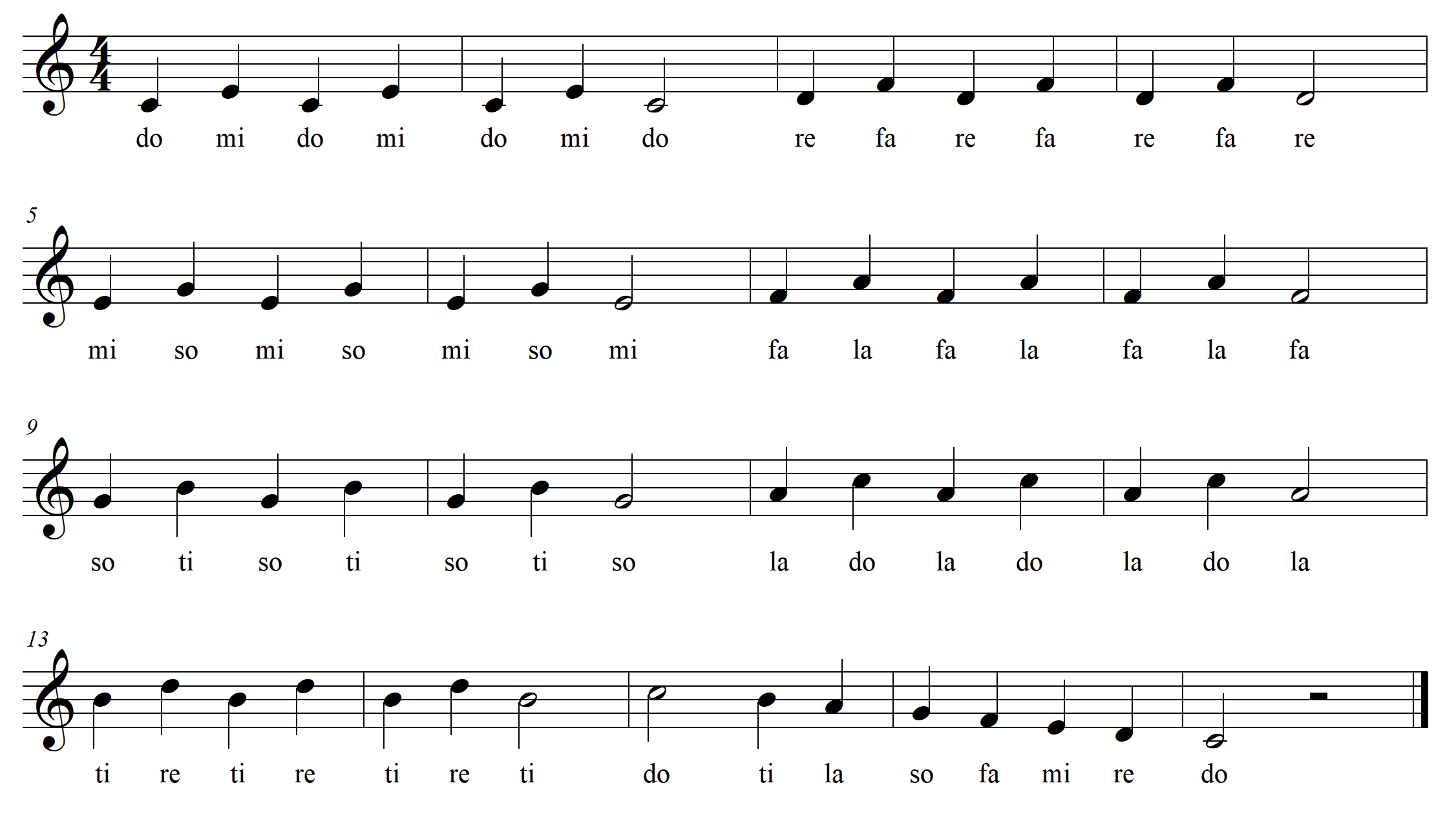 interval exercise - singing thirds diatonically in major copyright 2023 Jeff Anvinson JLA Music www.jlamusic.com